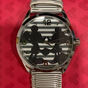Disney Minnie & Mickey Women’s Watch by INGERSOLL with striped band